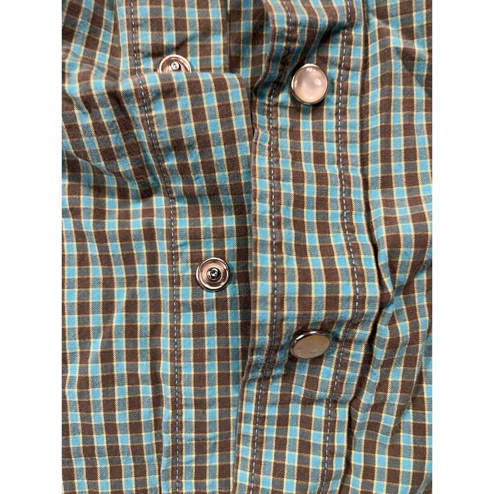 Hollister Western Pearl Snap Shirt Lot 3 Small Plaid Long Sleeve Button Up - Picture 6 of 11